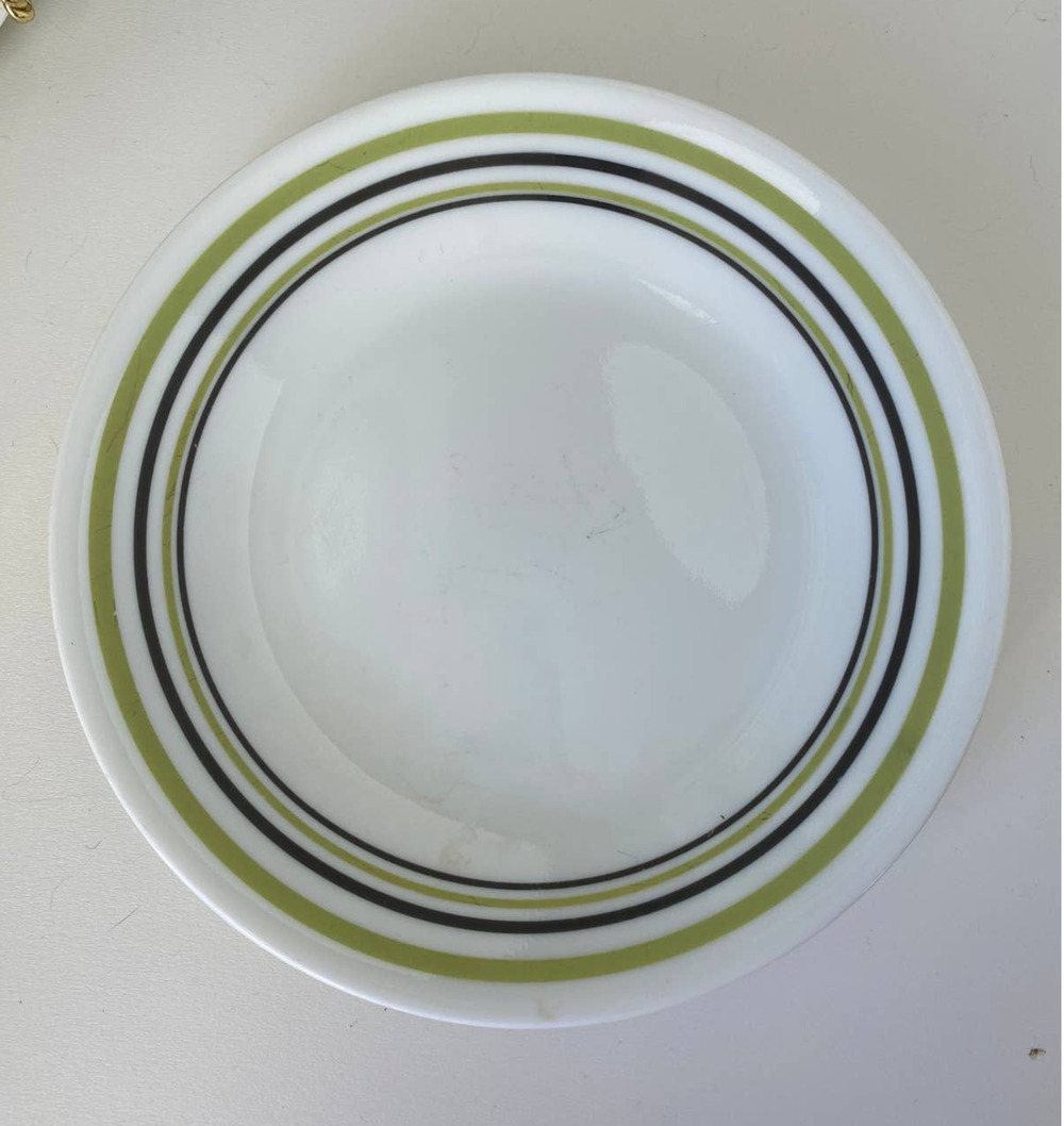 Set of 4 Corelle Garden Sketch Bands Bread and Butter Plates by Corning